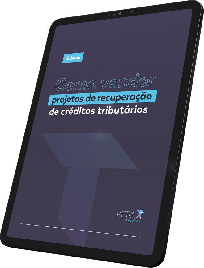 Capa do e-book sobre como vender projetos de recuperação de créditos tributários