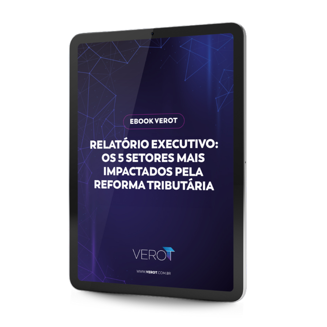 Capa do relatório executivo sobre os setores mais impactados pela Reforma Tributária