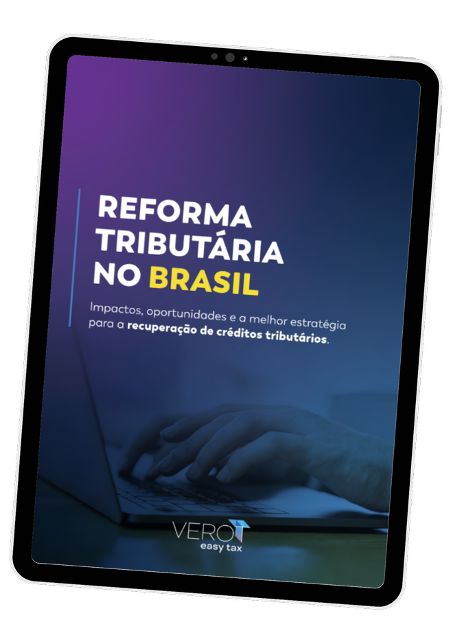 Capa do e-book Reforma Tributária no Brasil, da VEROT